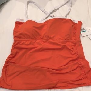 Jantzen new size 16 tankini.  Coral color